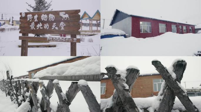 黑龙江漠河大雪最北雪乡北红村