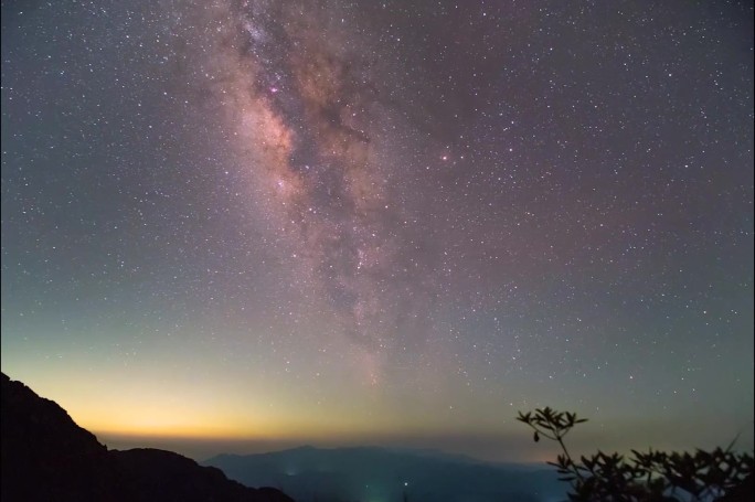 广东第一峰星空