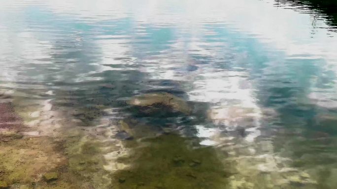 湖水湖面水波荡漾水波纹视频素材
