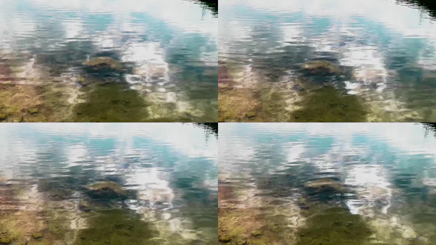 湖水湖面水波荡漾水波纹视频素材
