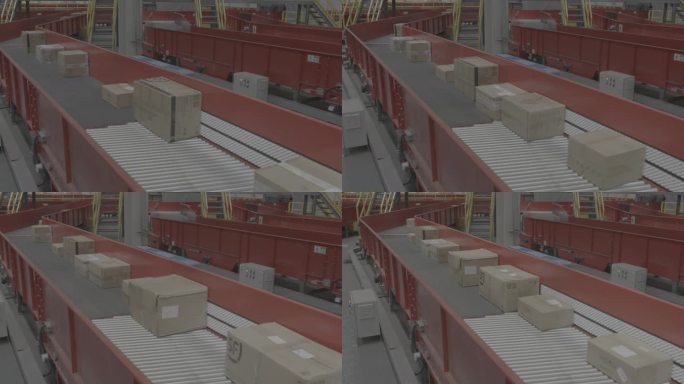 传送带 快递分拣 运输带 顺丰 灰度