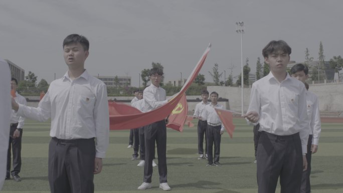 【4K灰度】五四青年活动红歌会唱支山歌