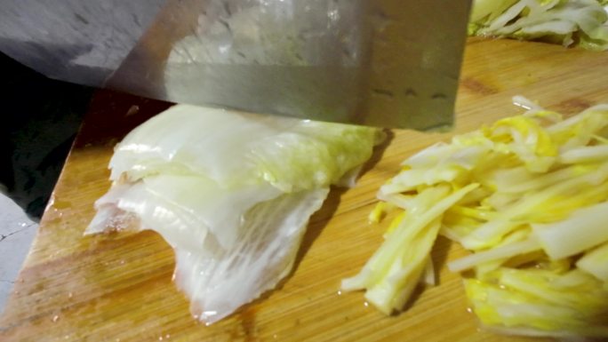 东北酸菜切酸菜食材素材