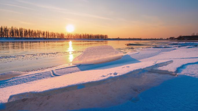 松花江 美丽中国 雾凇岛 江河 冰雪