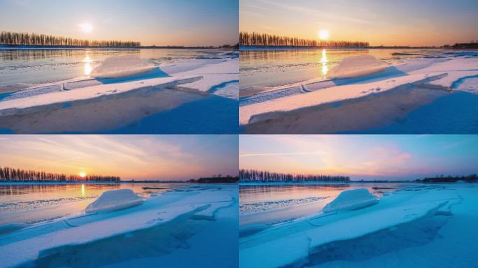 松花江 美丽中国 雾凇岛 江河 冰雪