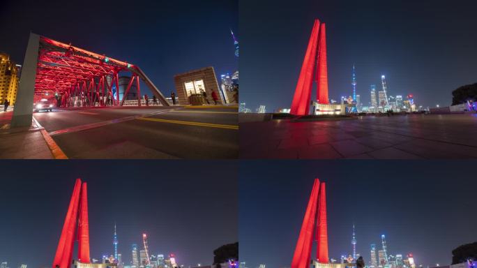 上海外滩人民英雄纪念塔延时全尺寸