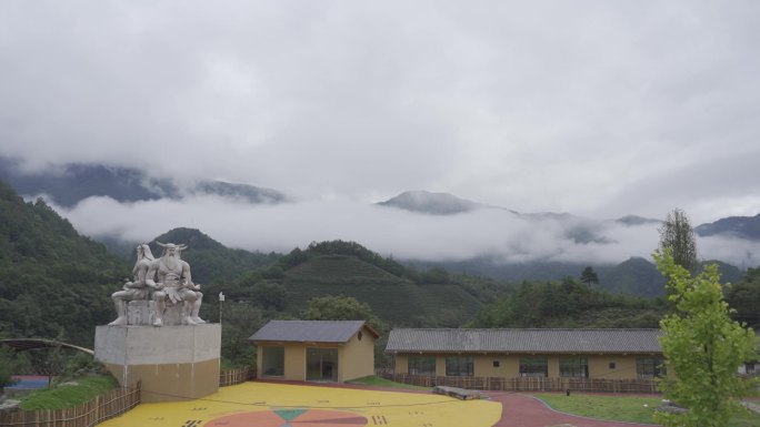 湖北神农架茶祖博物馆延时摄影