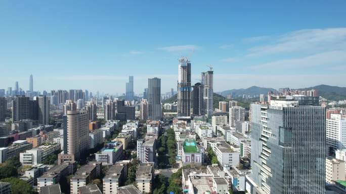 【正版素材】深圳福田区八卦岭全景