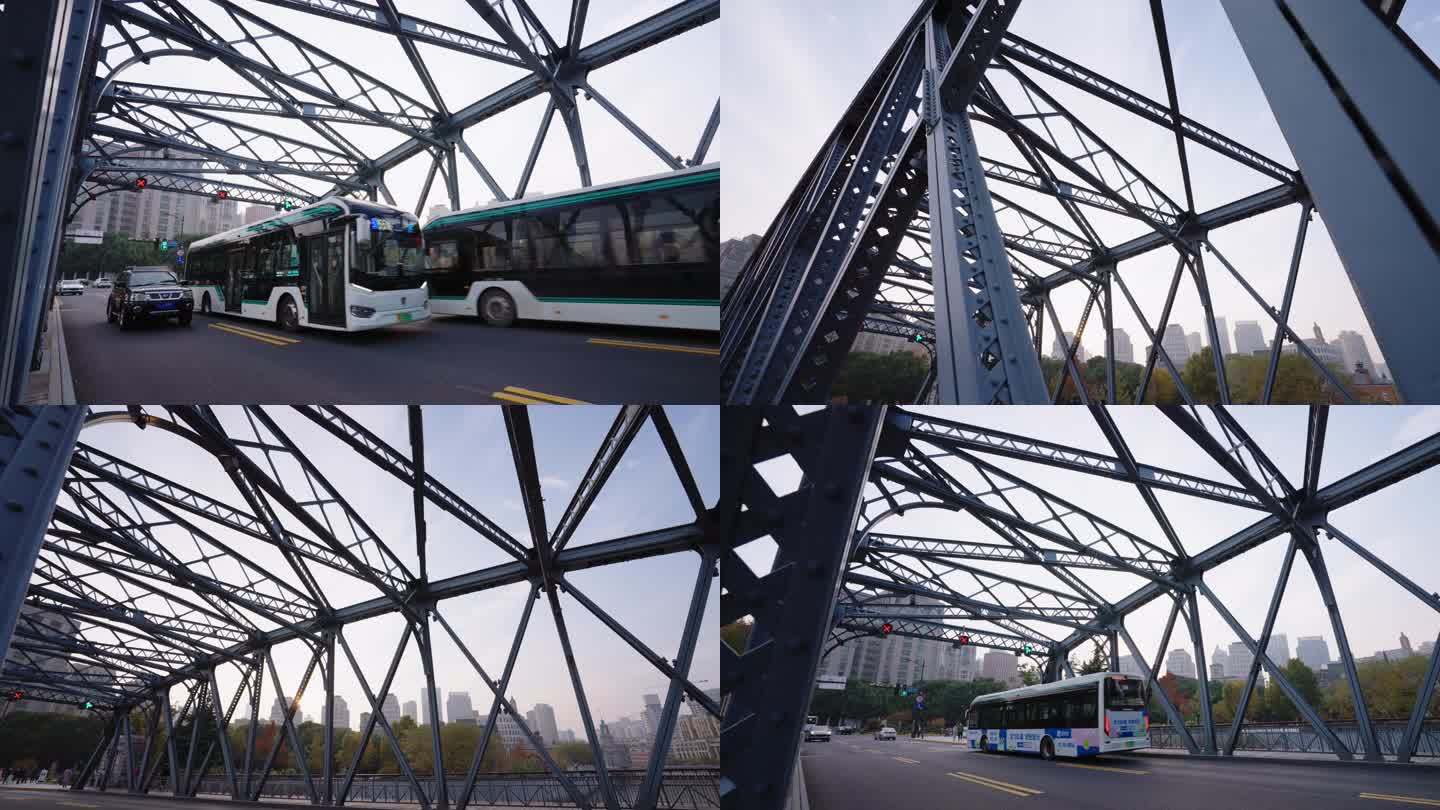 4K上海外白渡桥宣传片人文素材