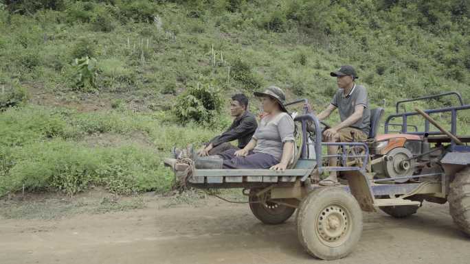 老挝空镜 老挝人 老挝村庄 乡村生活