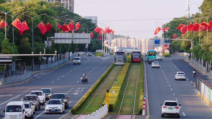 有轨电车 城市轨道公共交通素材