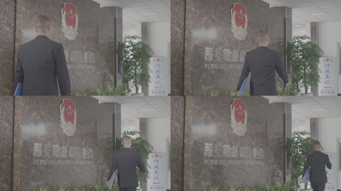【4K灰度】司法人员法徽形象墙