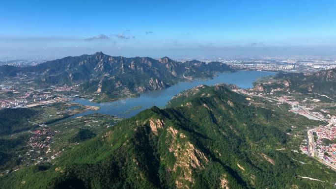 崂山北九水风光航拍