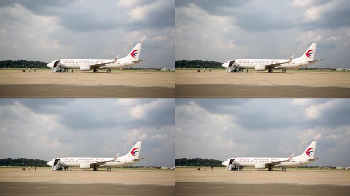 老挝机场 外国机场 飞机起飞