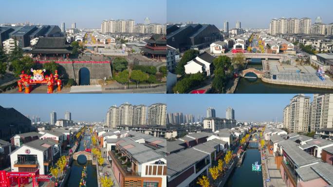 绍兴迎恩门水街4k航拍14