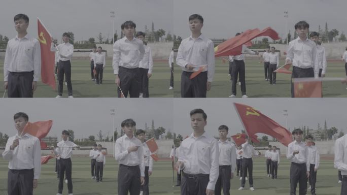 【4K灰度】五四青年活动红歌会唱支山歌