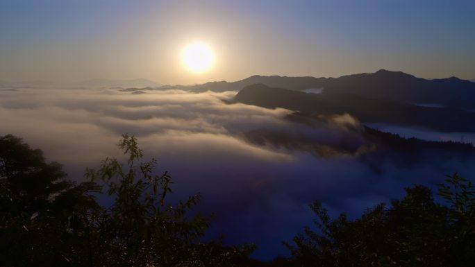 益阳安化 山峰云雾 风景 延时4K