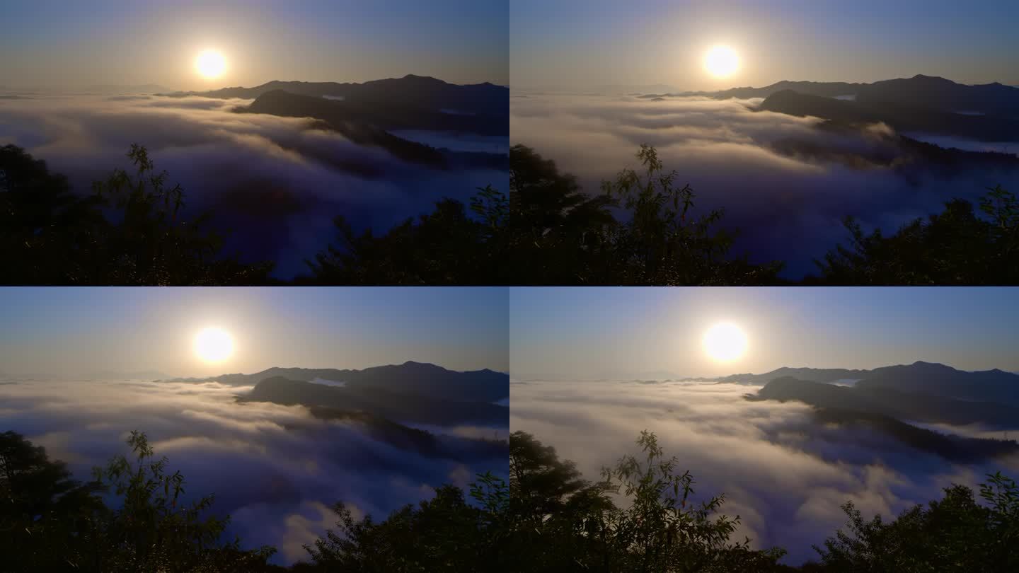 益阳安化 山峰云雾 风景 延时4K