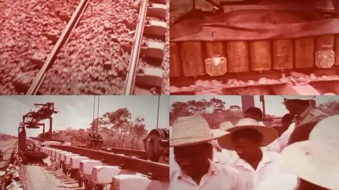 中国援建坦赞铁路通车影像视频