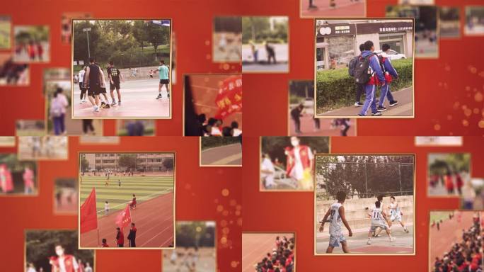 红色志愿者温暖慈善公益活动照片相册