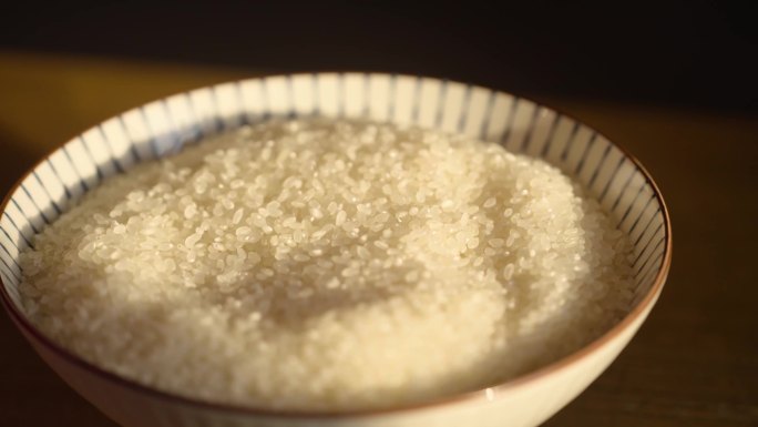 大米粮食米粒特写