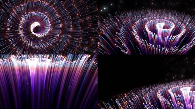 4k旋涡粒子花_AE模板