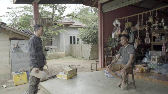 老挝空镜 老挝人 老挝村庄 乡村生活