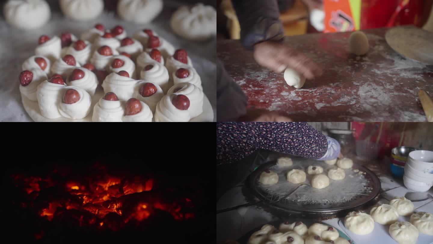 新年蒸花糕面食祭祀