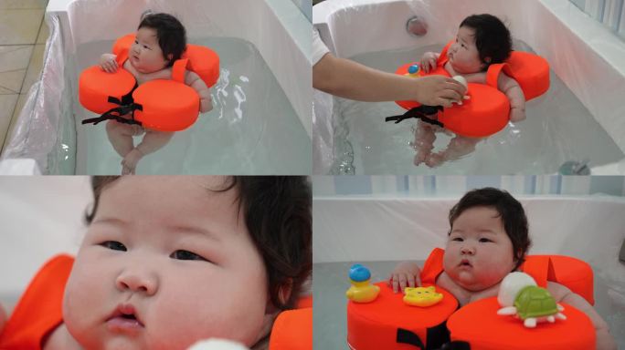 婴儿学游泳