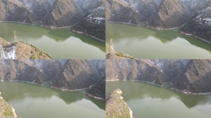 陕西省西安市秦岭黑河水源地无人机航拍