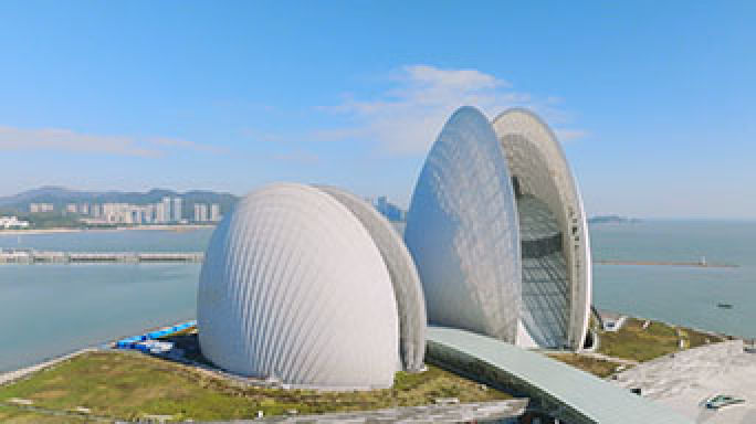 珠海大剧院 珠海大剧院航拍