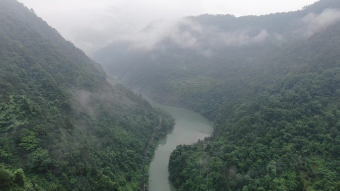 旅游景区湖南城步南山国家森林公园航拍