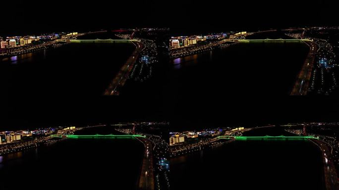 西藏经济 路灯夜景灯光效果