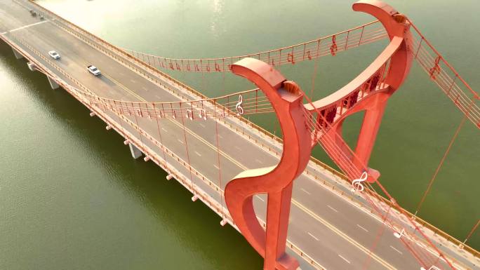 大桥 桥 航拍中国 城市发展 城市景色