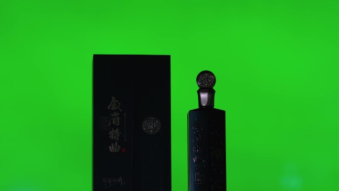 【4K】緑背白酒瓶酒文化