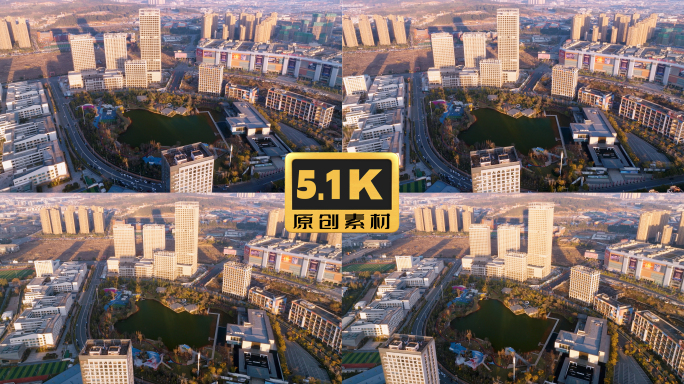 5K-昆明新螺狮湾航拍视频，中央湖公园