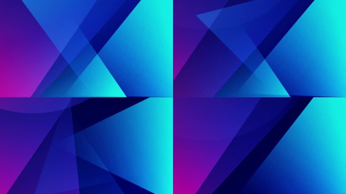 几何图形蓝紫色抽象三角空间背景
