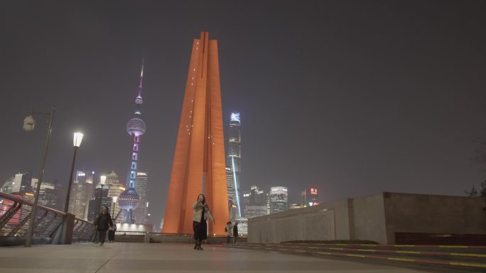 上海外滩人民英雄纪念塔4k