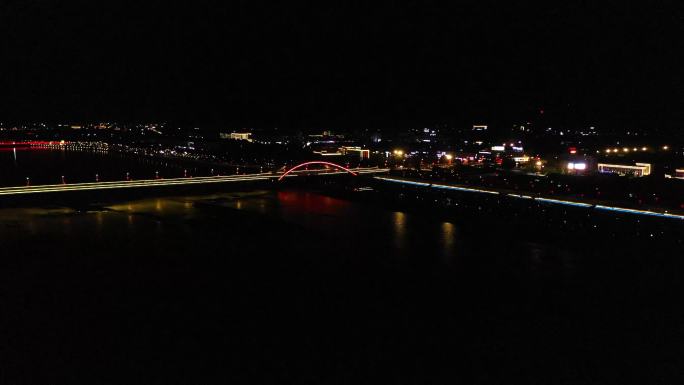 大桥上的车辆 大桥夜景