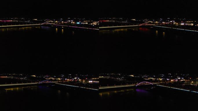 大桥上的车辆 大桥夜景