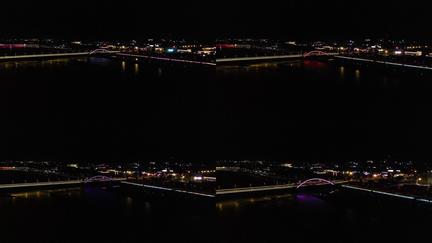 大桥上的车辆 大桥夜景