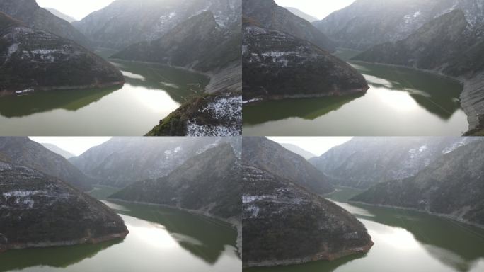 陕西省西安市秦岭黑河水源地无人机航拍