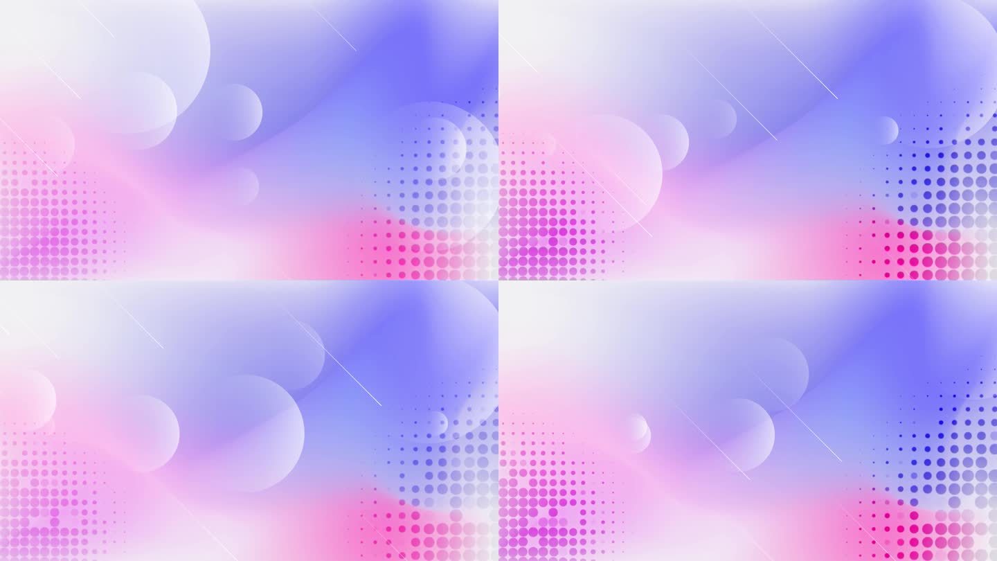 抽象蓝紫几何圆形图形动画背景