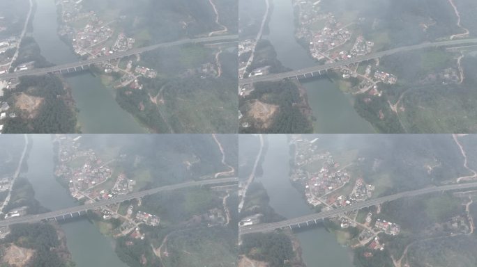 雨后农村最美生态乡村振兴农村自然山水风景