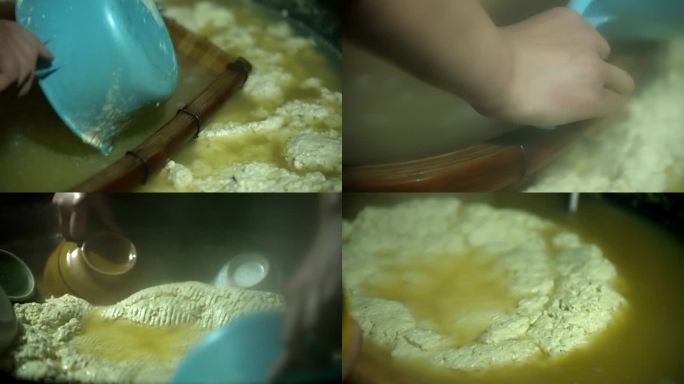 农家传统酸汤豆腐制作