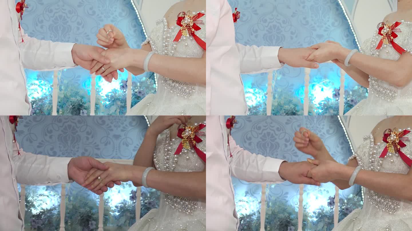 婚礼仪式上新郎新娘互相带戒指