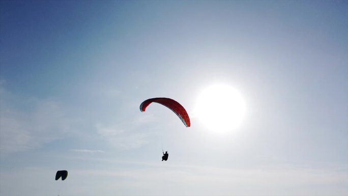 海上滑翔伞自由飞行