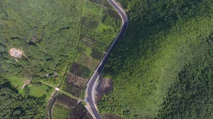 山和山路4K航拍