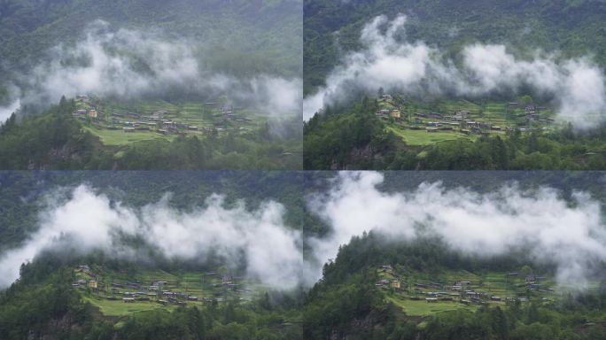 云雾森林 山上的村庄-1