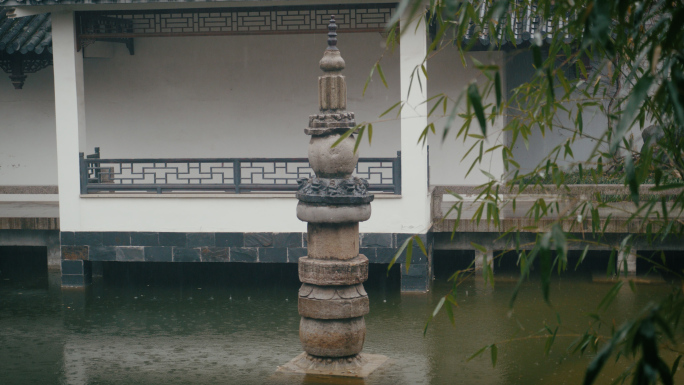 古风园林江南烟雨